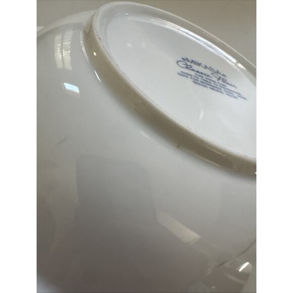 2 Vintage Mikasa Classic Flair Bowls‎ Calla Lily Rimmed Pasta JAPAN Serving 10" - Picture 9 of 10
